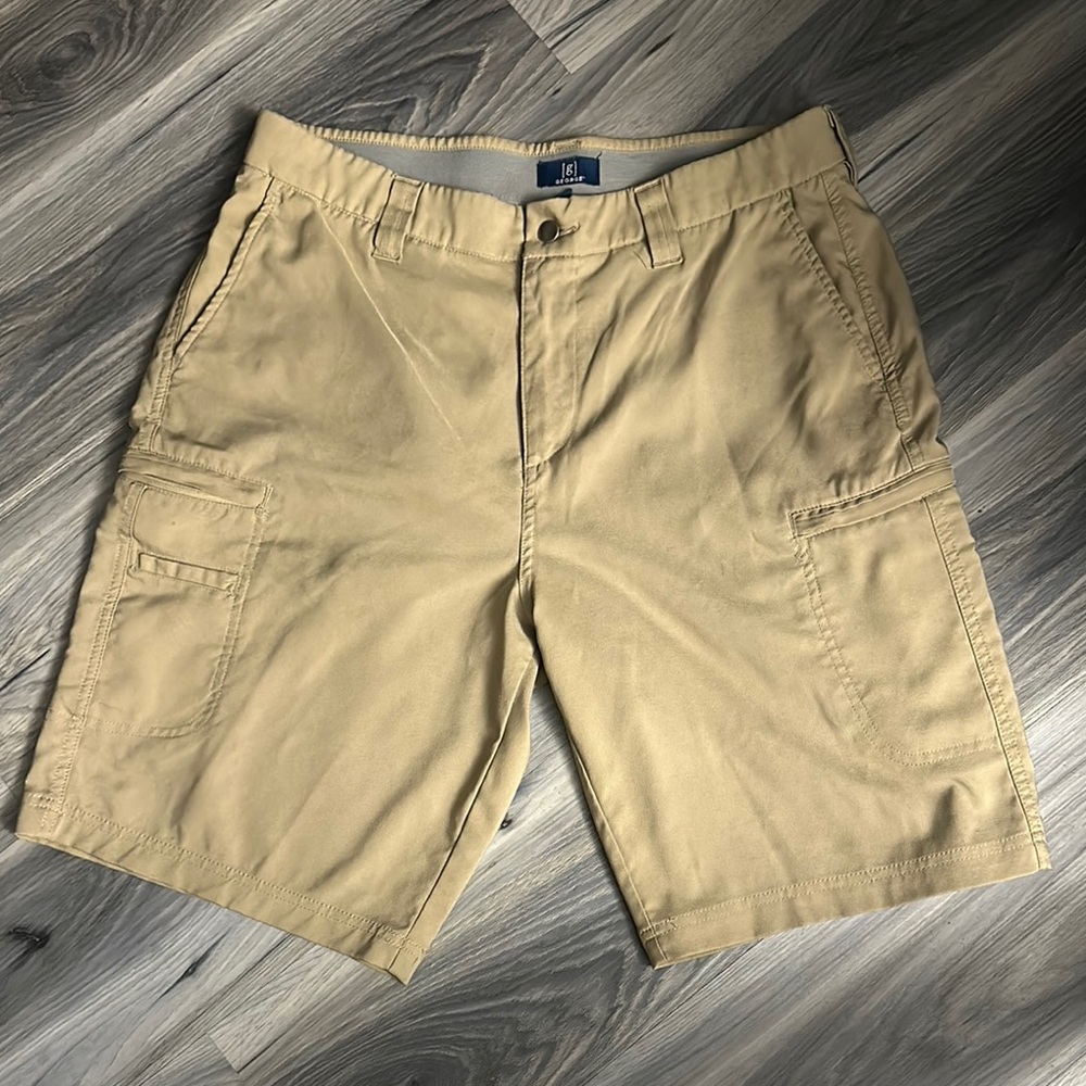 Men's Beige Cargo Shorts